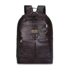 15.5L Laptop Backpack - Stylish & Spacious Design | Water Resistant | Dark Brown