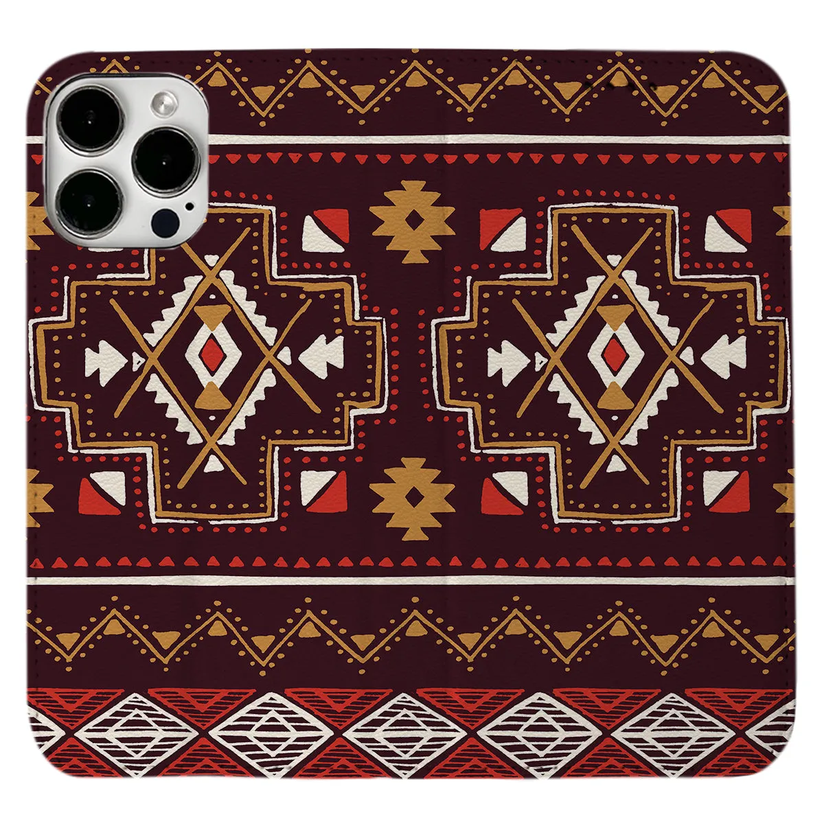 Aztec Pattern iPhone Leather Case