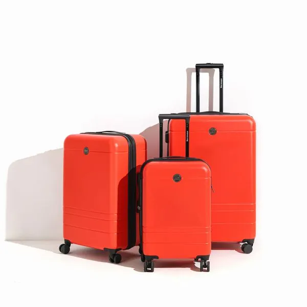 Bon Voyage Aero Collection 3 Piece Luggage Set - Orange