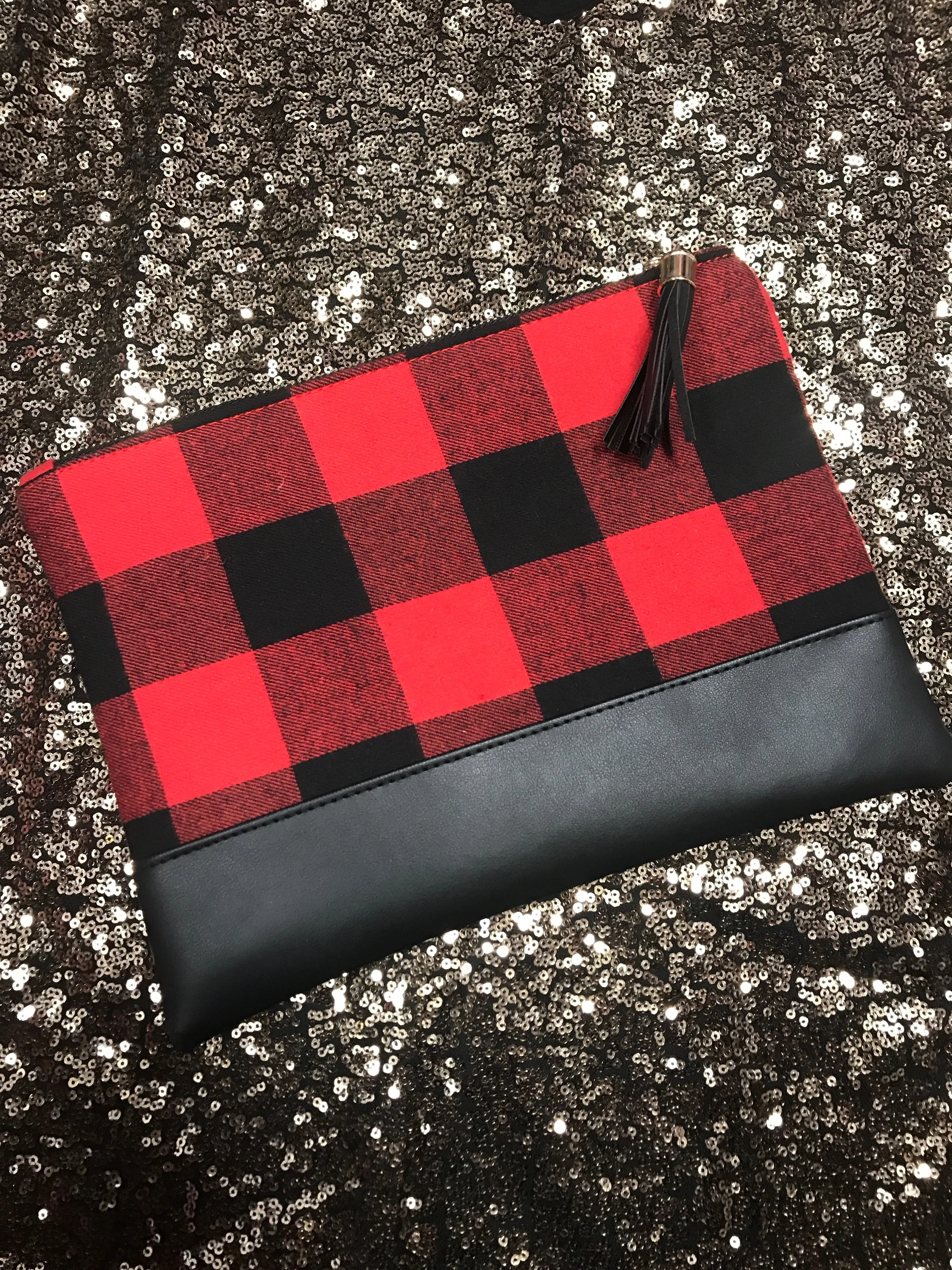 Buffalo Plaid Clutch