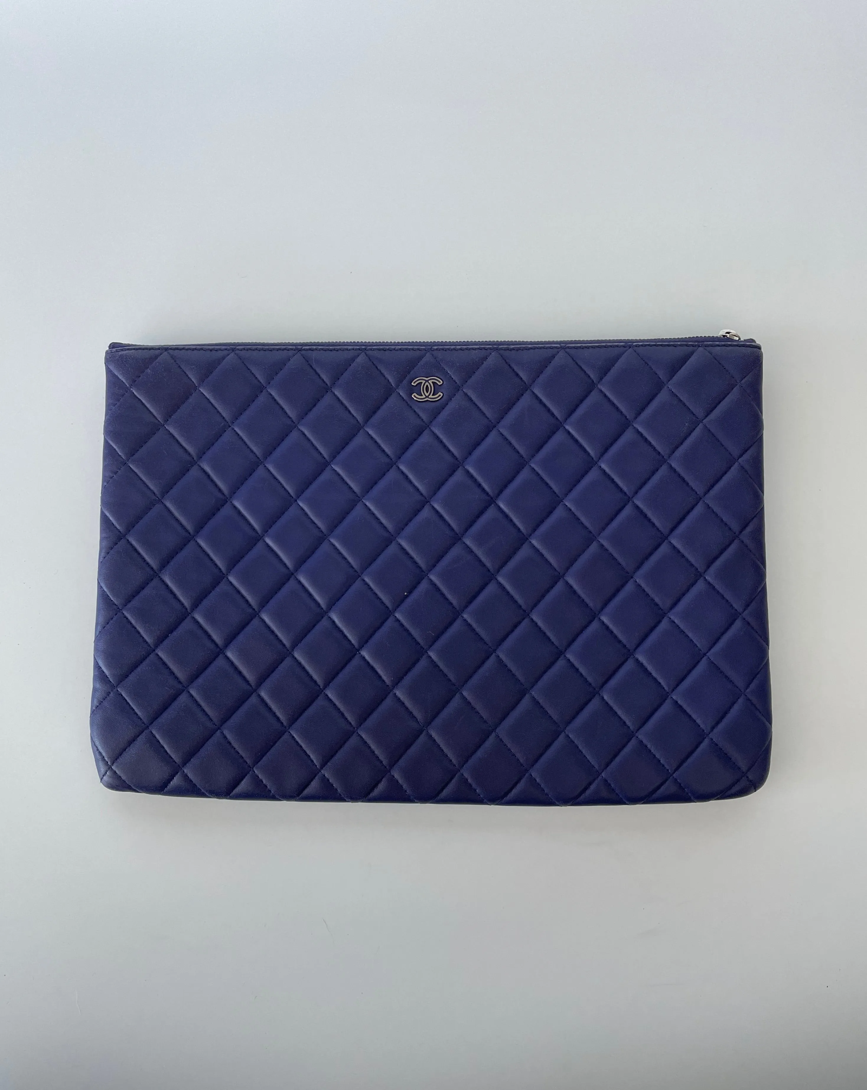 CHANEL | CLASSIC POUCH LARGE | BLUE