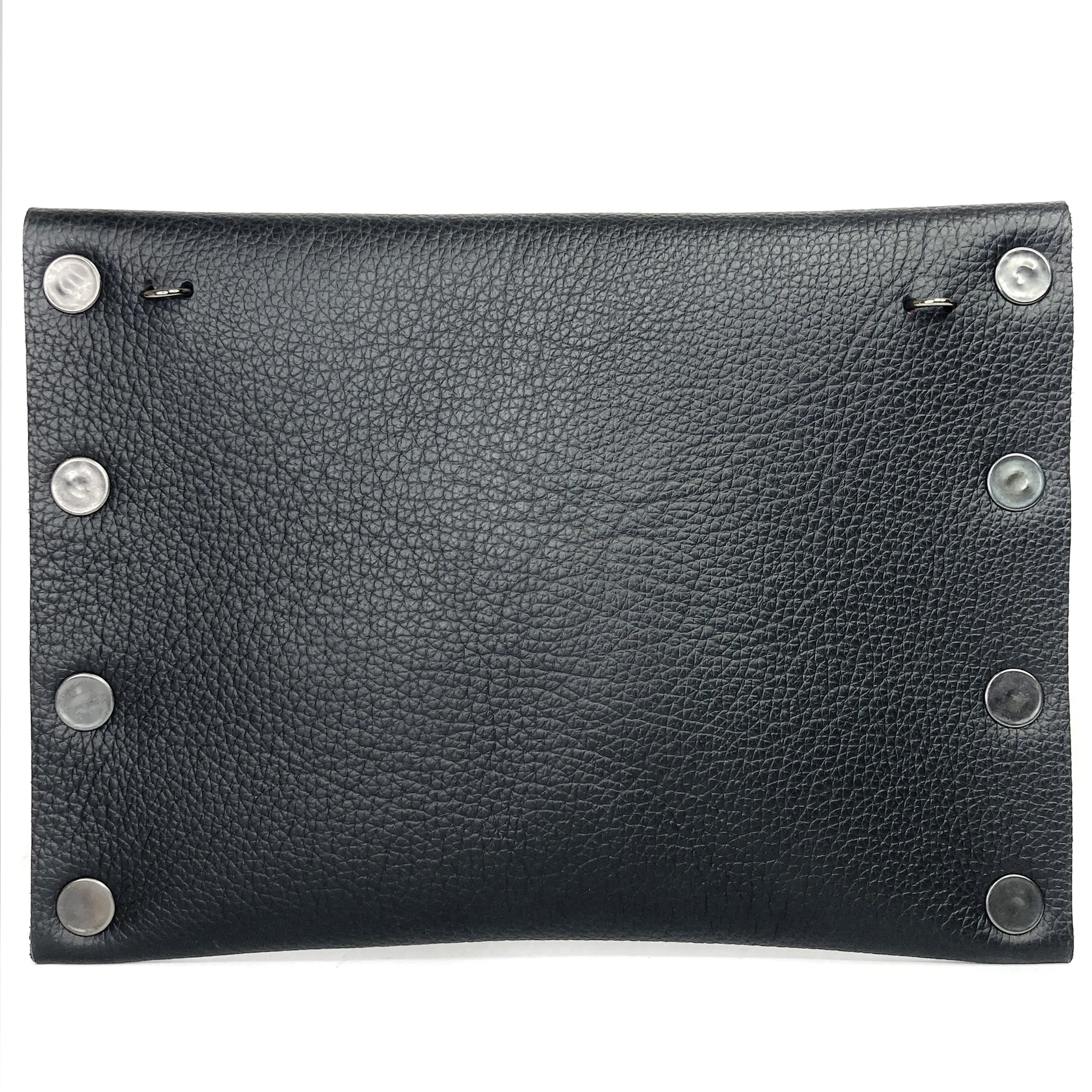 Classic Black Dagger Clutch - Gunmetal