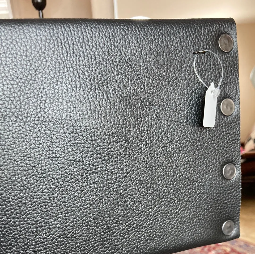 Classic Black Dagger Clutch - Gunmetal