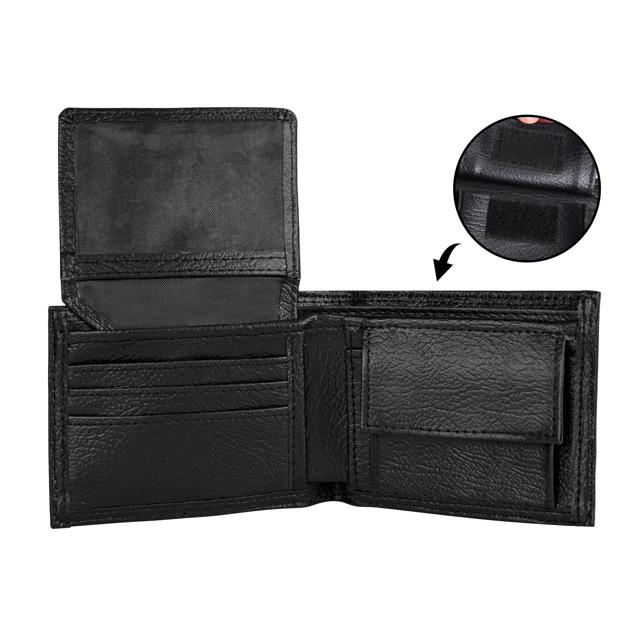 Dark Autumn Mens Minimalist Leather Folded Wallet