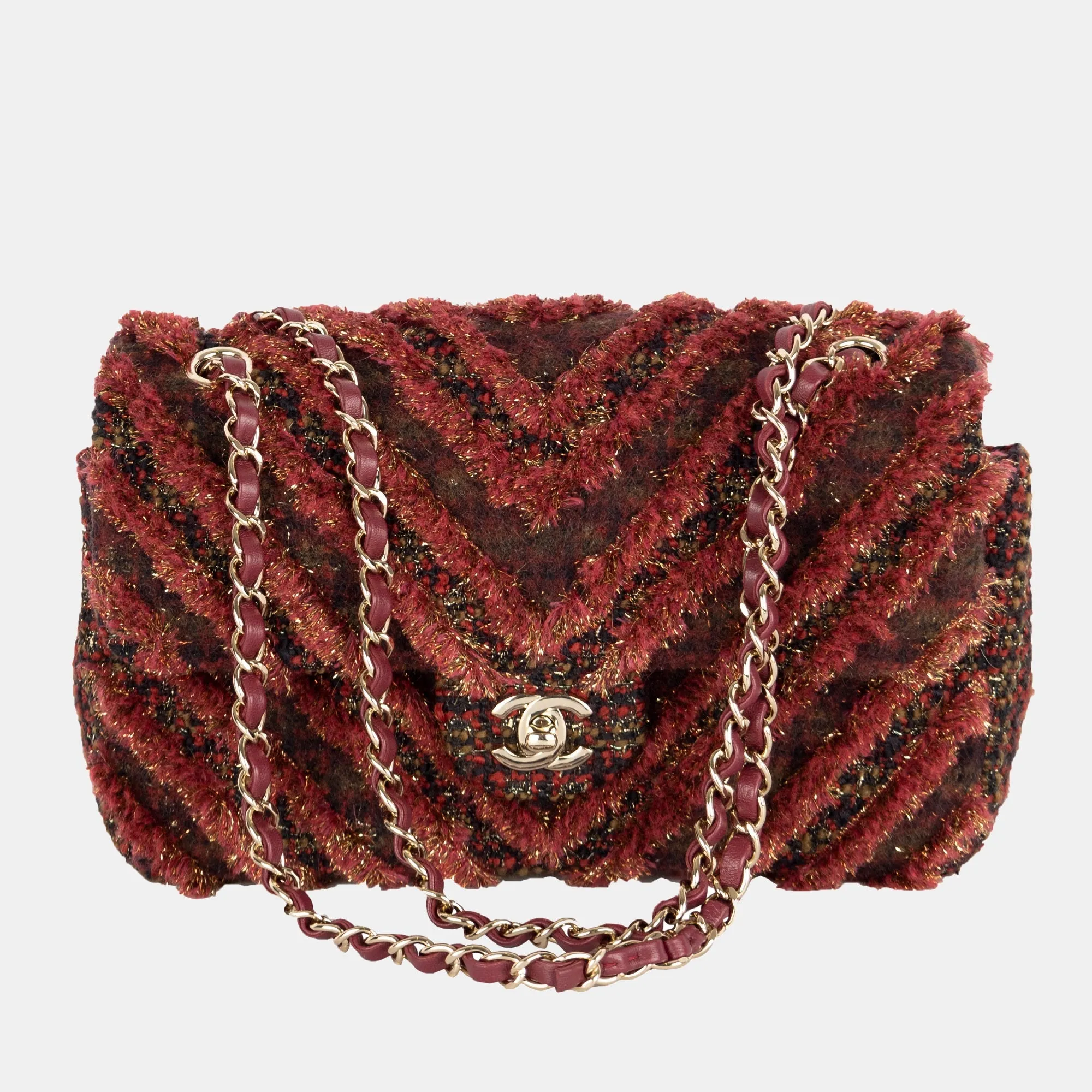 Fall/Winter 2021 runway Tweed Flap Bag