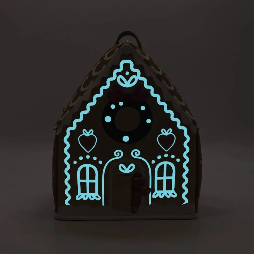 Glow-in-The-Dark Gingerbread House Backpack