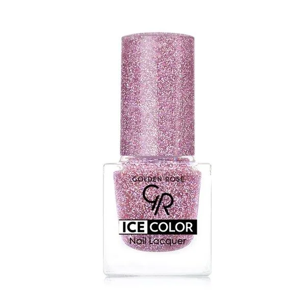 Golden Rose Ice Color Nail Lacquer Glitter