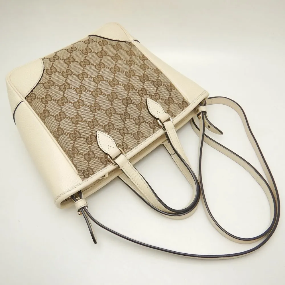 Gucci Handbag 2Way Gg Canvas/ Leather