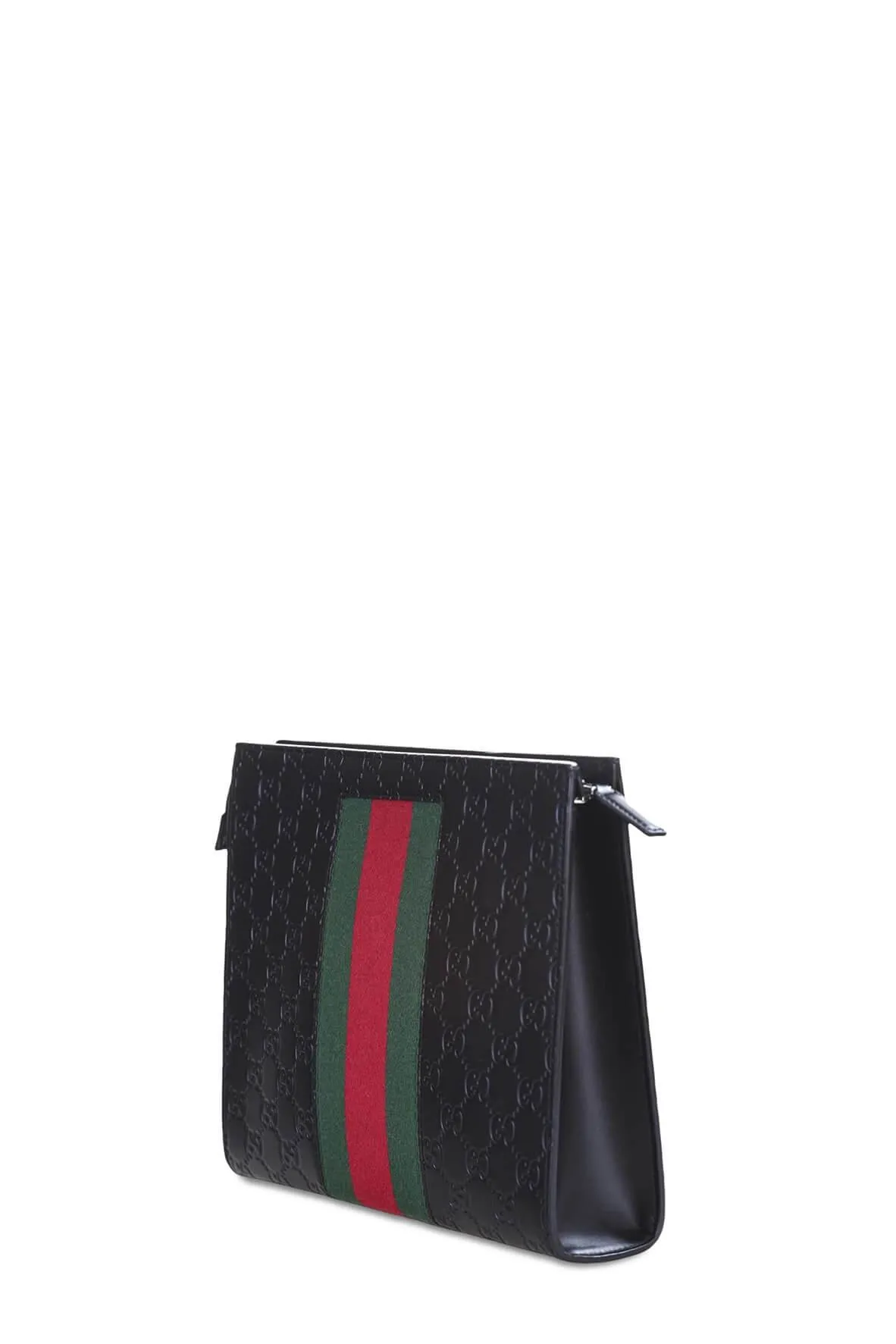 Guccissima Signature Web Pouch Black