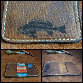 Handmade Brown Bonefish Genuine Leather Wallet for Men