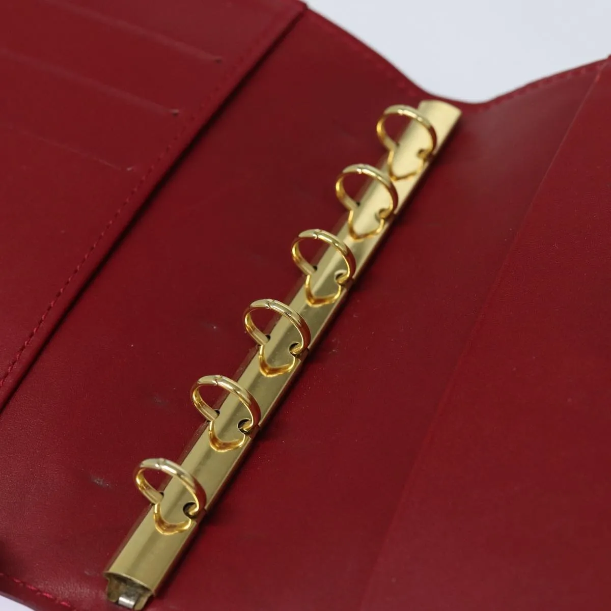 Louis Vuitton Agenda Cover in Patent Burgundy