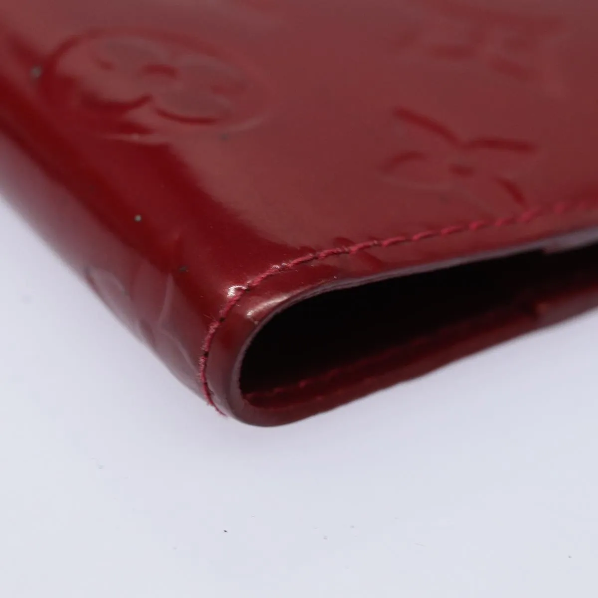 Louis Vuitton Agenda Cover in Patent Burgundy