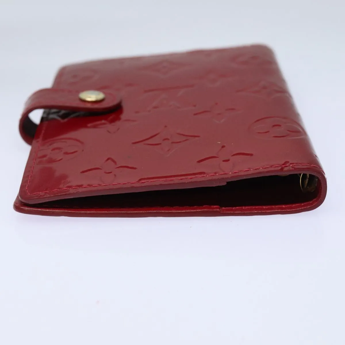 Louis Vuitton Agenda Cover in Patent Burgundy