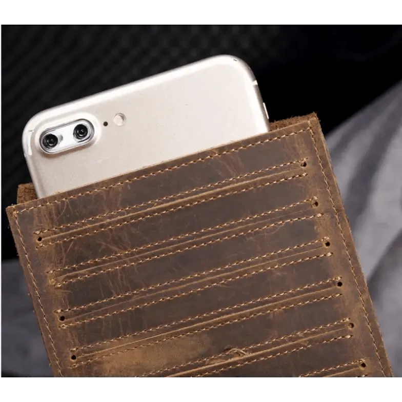 Men's Long Mobile Wallet with 18 Card Slots & Phone Pocket