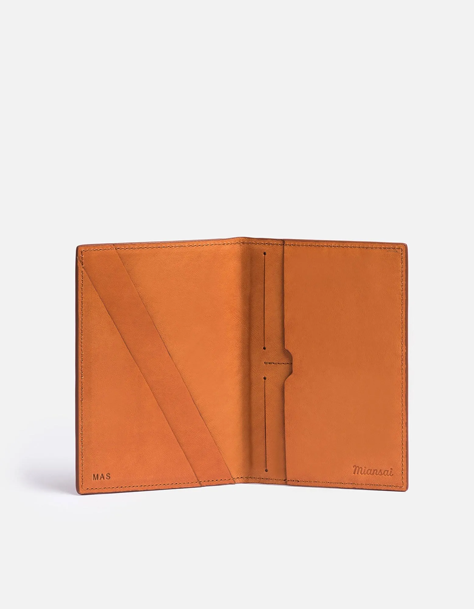 Modern Passport Wallet, Vintage Cognac