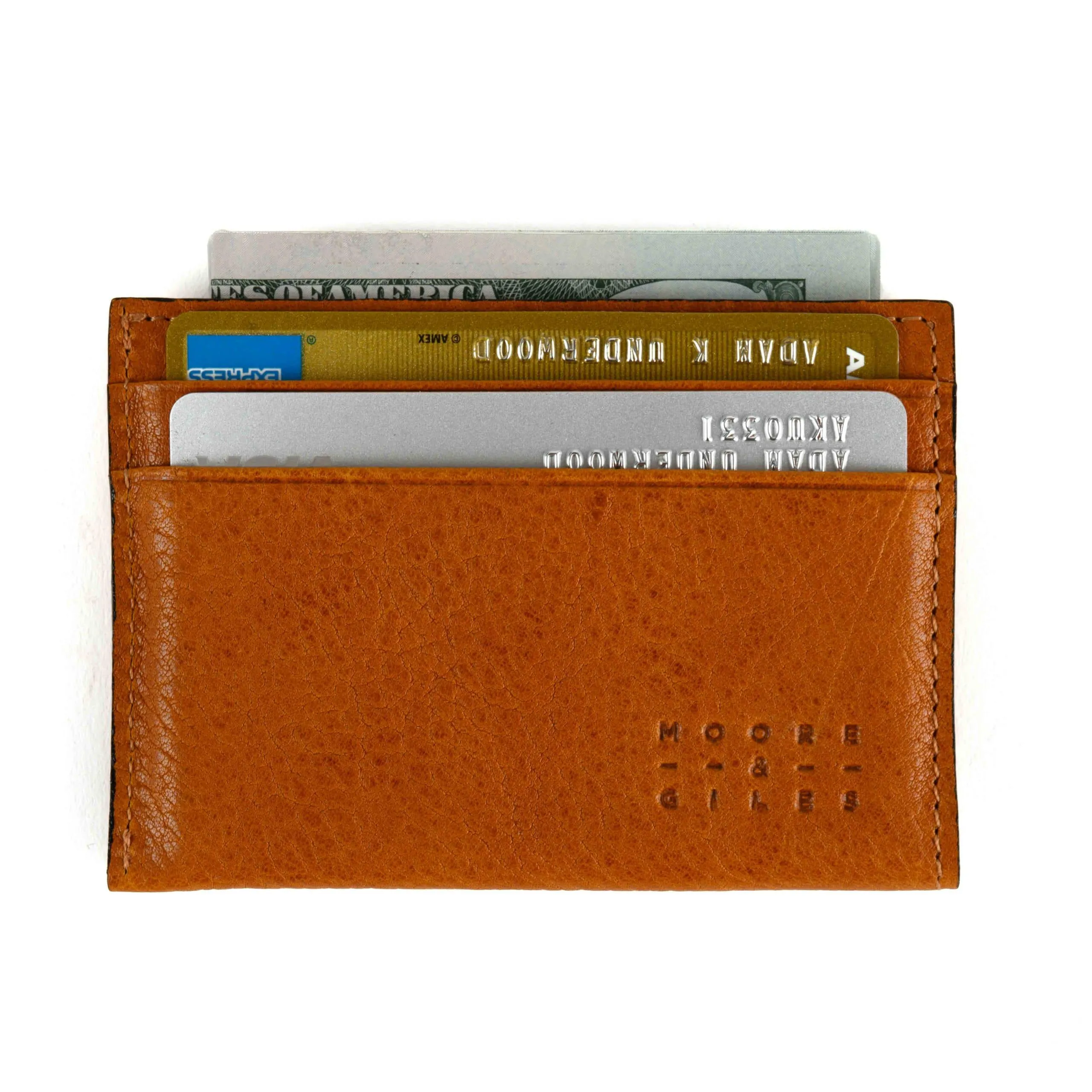 Moore & Giles License Wallet in Modern Saddle