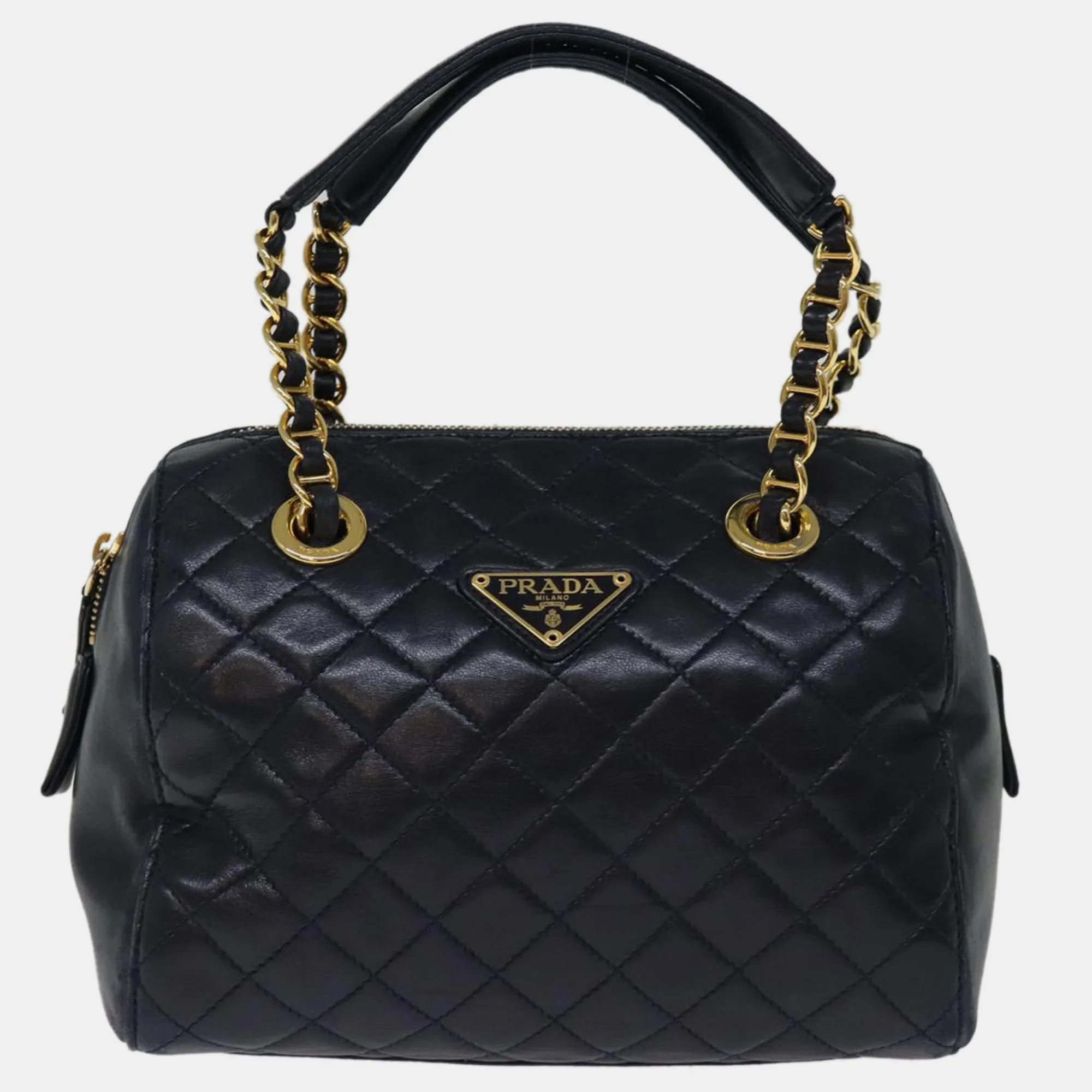 Navy Leather handbag