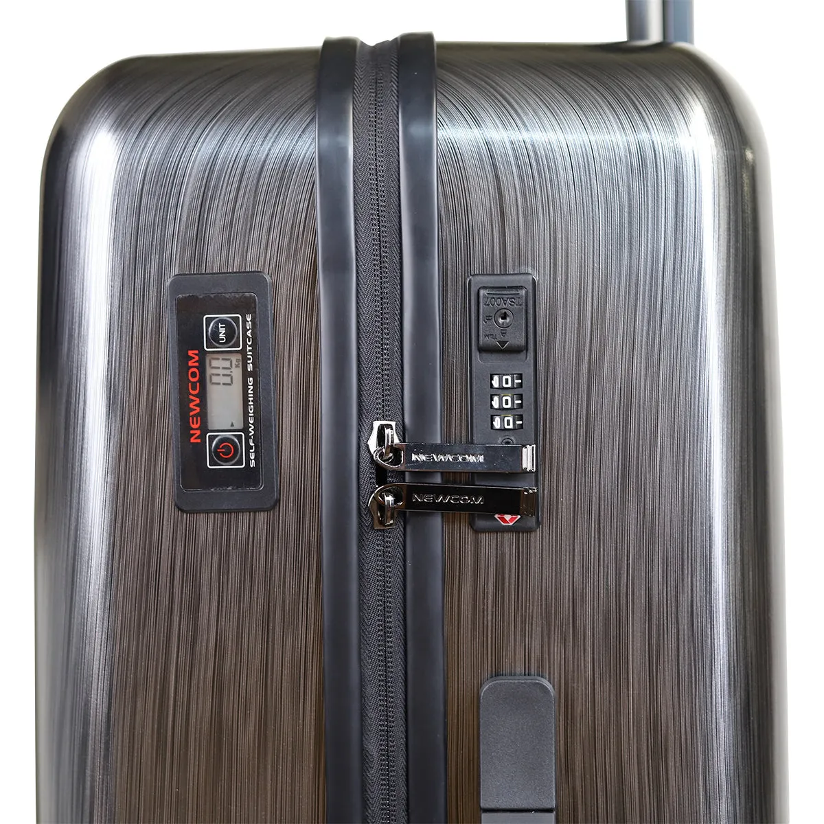 Newcom 28" (70 cm) Hard Shell Trolley Suitcase - Iron Grey