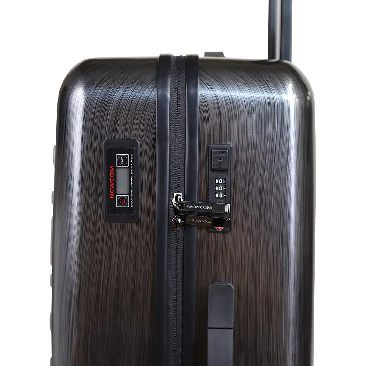 Newcom 28" (70 cm) Hard Shell Trolley Suitcase - Iron Grey