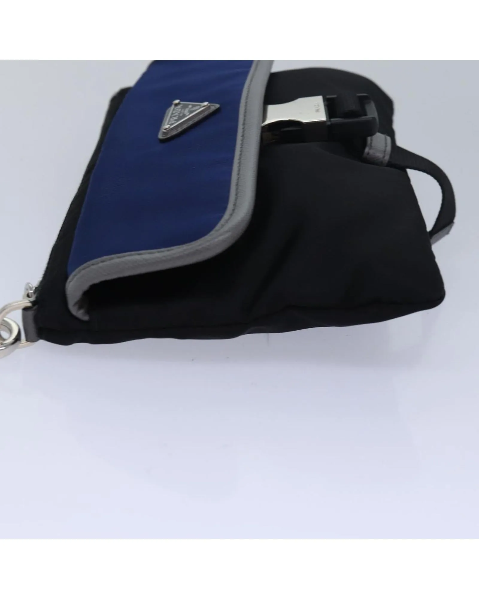 Nylon Clutch Bag with Minimalist Design