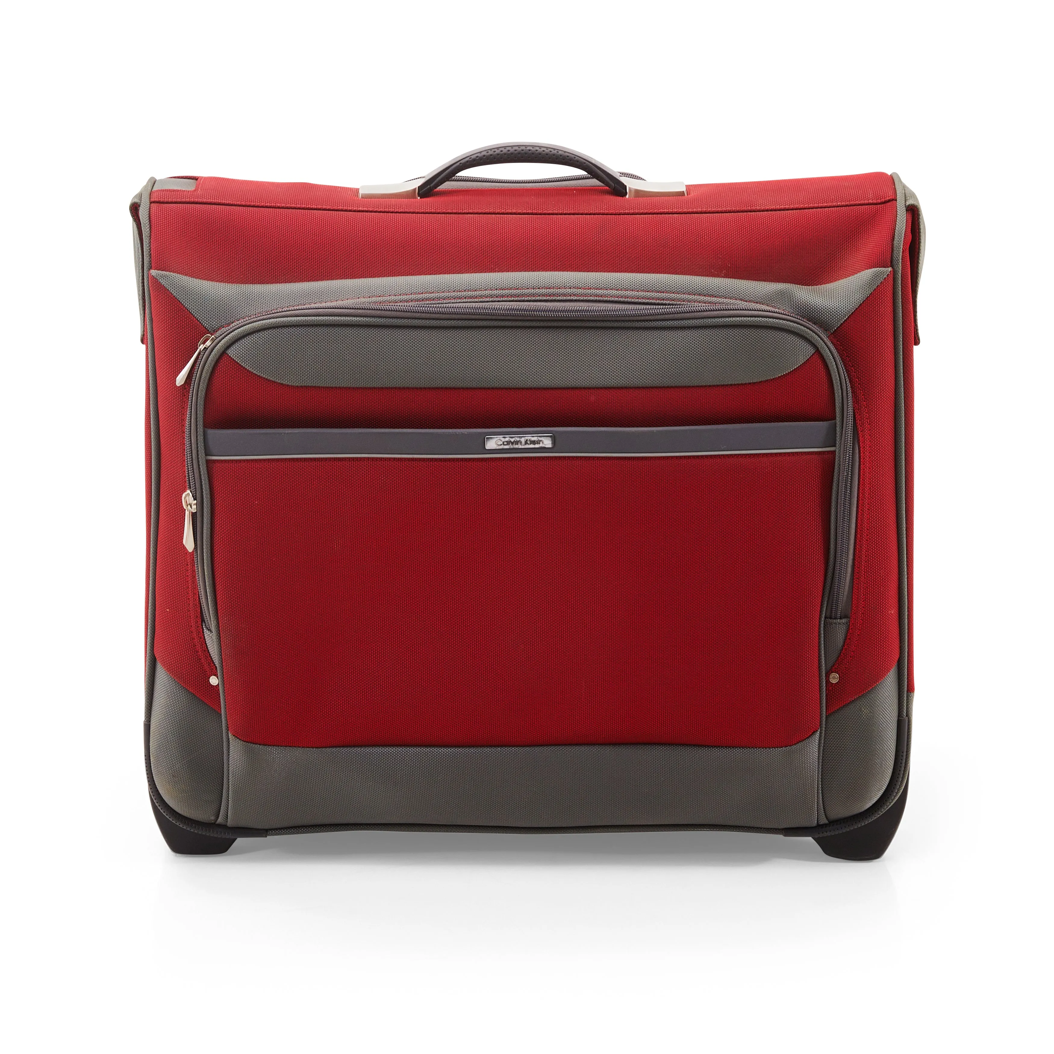 Red Calvin Klein Suitcase