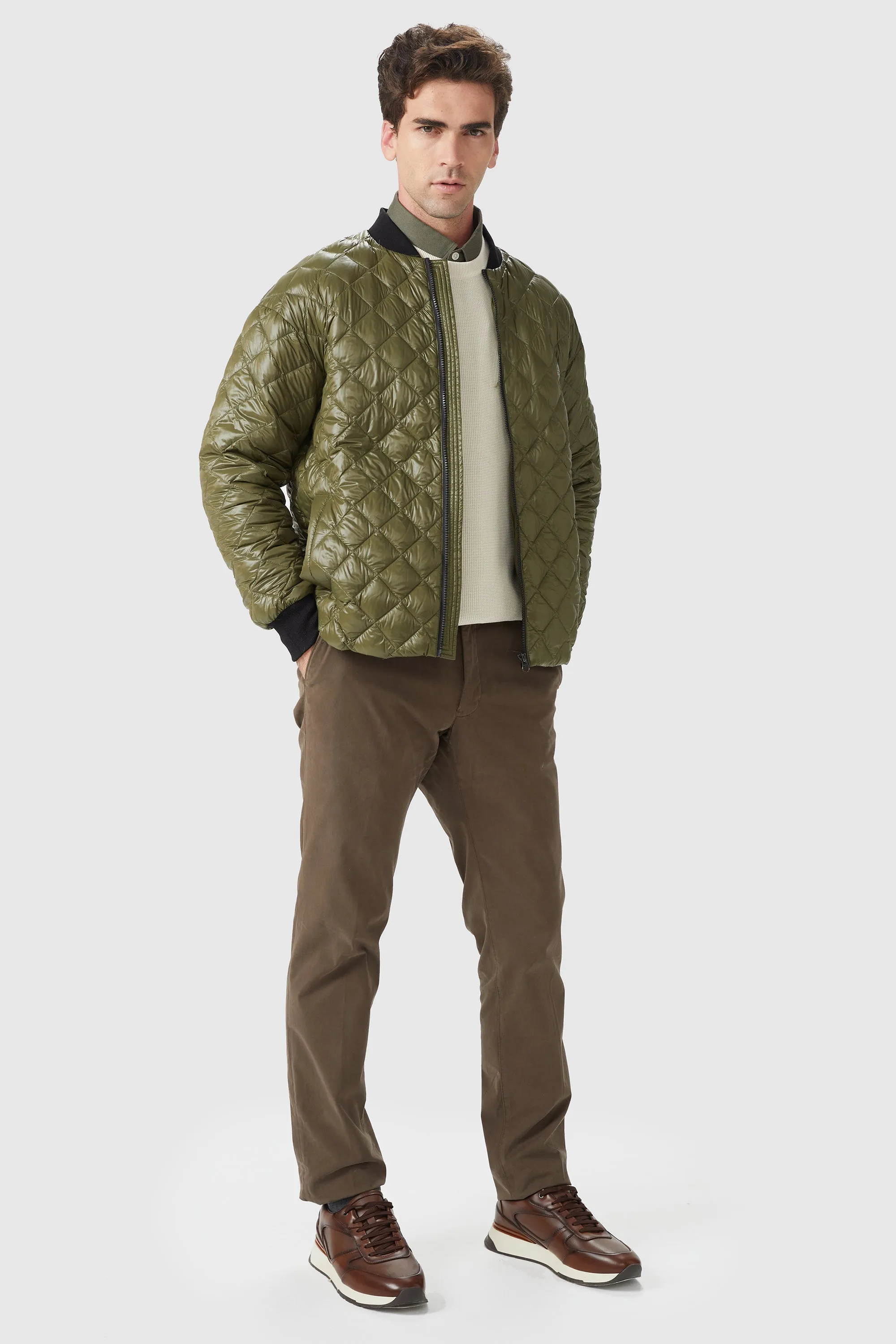 Short Lightweight Bomber Jacket