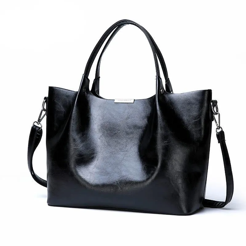 Tote Over Shoulder Crossbody Leather Handbag