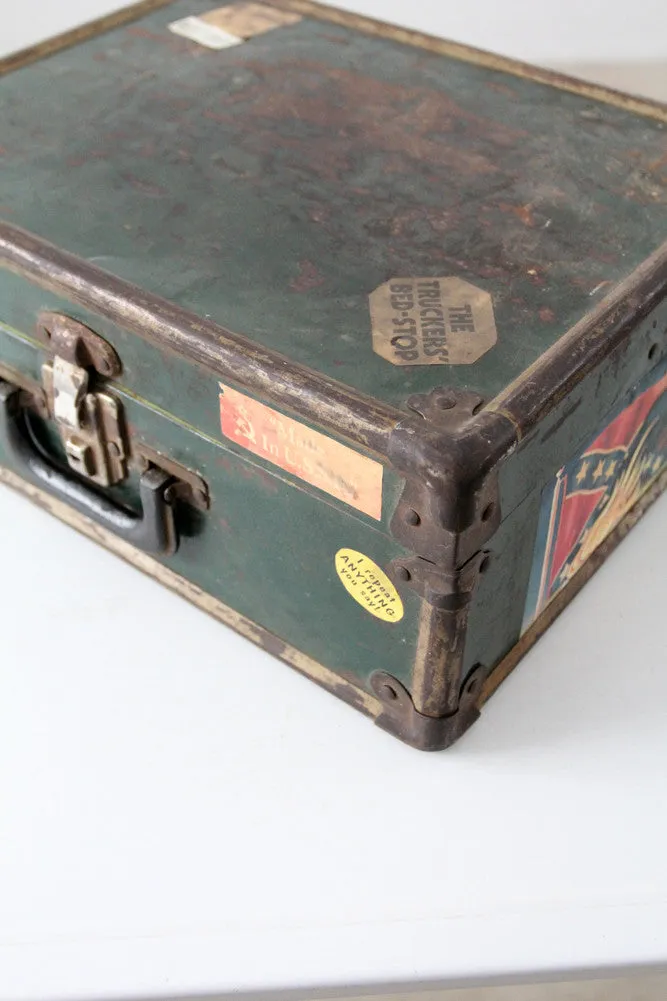 vintage metal travel case