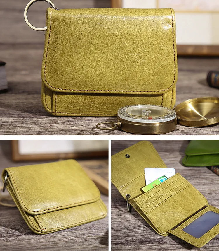 Women Foldable Zippered Leather Wallet JK136